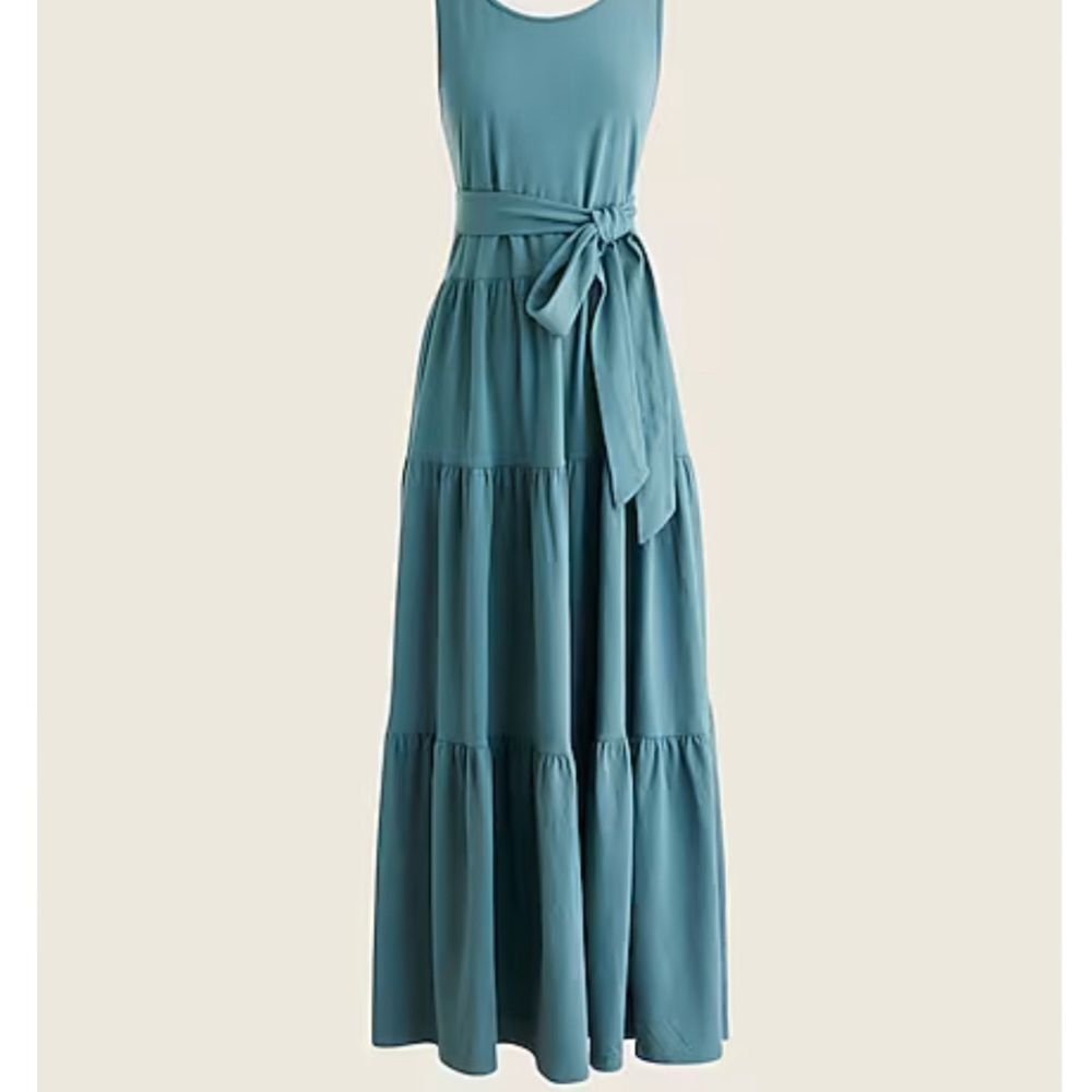 J.Crew broken-in tiered maxi dress